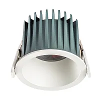 Светильник точечный LED Ciclone 385646 Lightstar белый на 1 лампу, основание белое в стиле современный круглый