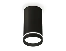 Светильник накладной XS8162006 Ambrella light чёрный 1 лампа, основание чёрное в стиле хай-тек круглый