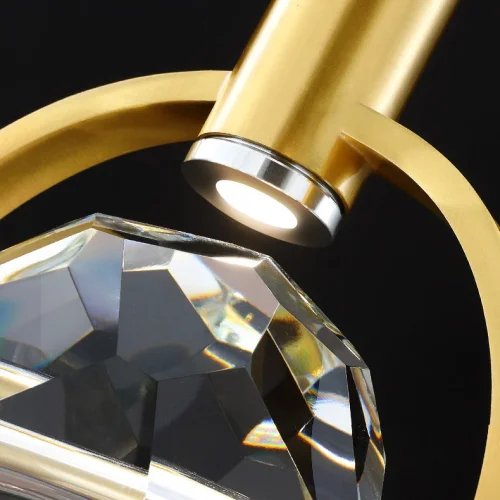 Настенный светильник GOLF WALL 208317-23 ImperiumLoft прозрачный на 1 лампу, основание латунь в стиле современный фото 5