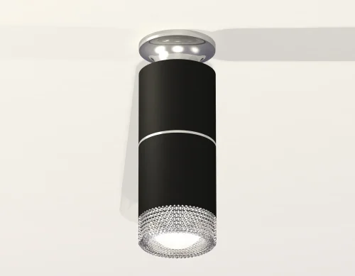 Светильник накладной Techno spot XS6302222 Ambrella light чёрный 1 лампа, основание серебряное в стиле современный круглый фото 2