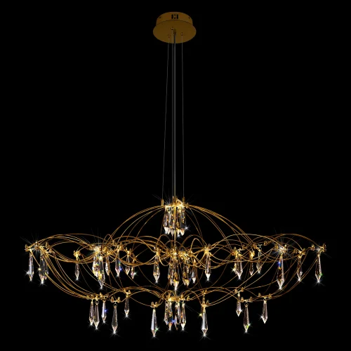 Люстра подвесная ЛЕД Мира / Mira 10586/900 Gold Asfour LOFT IT прозрачная на 1 лампу, основание золотое в стиле арт-деко капли фото 2 Люстра подвесная ЛЕД Мира / Mira 10586/900 Gold Asfour LOFT IT прозрачная на 1 лампу, основание золотое в стиле арт-деко капли фото 2