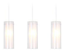 Светильник подвесной TR3675 Ambrella light белый 3 лампы, основание хром в стиле классический современный 