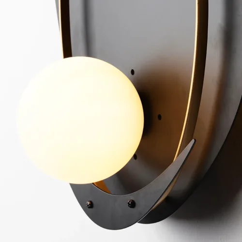 Настенный светильник CLAM FLAT Right 208943-23 ImperiumLoft белый на 1 лампа, основание латунь в стиле современный  фото 9