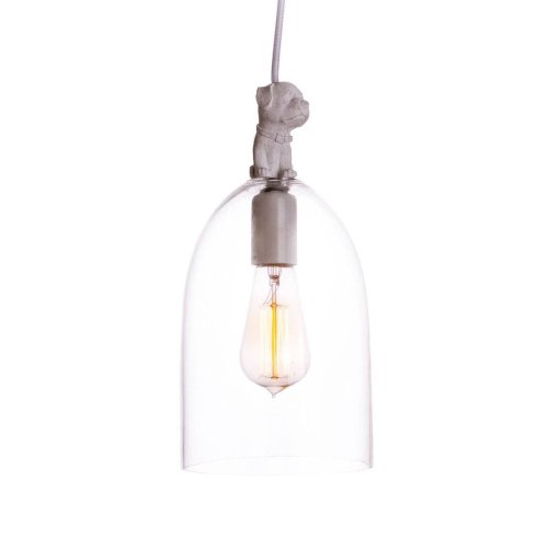 Светильник подвесной LOFT1808 LOFT IT прозрачный 1 лампа, основание белое в стиле лофт 