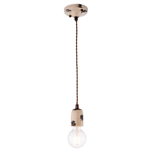 Светильник подвесной Vermilion LSP-8159 Lussole без плафона 1 лампа, основание бежевое коричневое в стиле лофт 