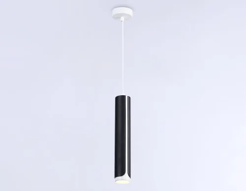Светильник подвесной TN51611 Ambrella light чёрный 1 лампа, основание белое в стиле хай-тек современный трубочки фото 4