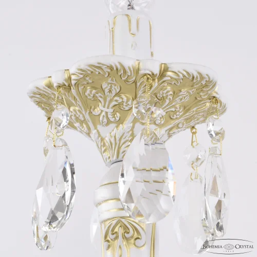 Настольная лампа AL78100L/1-38 WMG Bohemia Ivele Crystal без плафона 1 лампа, основание золотое патина белое металл в стиле классический sp фото 3