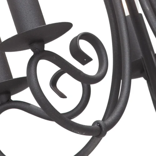 Люстра подвесная V3407/5 Vitaluce без плафона на 5 ламп, основание чёрное в стиле классический фото 2 Люстра подвесная V3407/5 Vitaluce без плафона на 5 ламп, основание чёрное в стиле классический фото 2