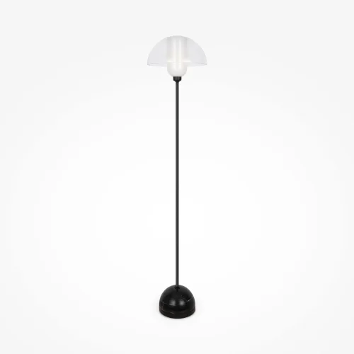 Торшер Memory MOD177FL-01B Maytoni  прозрачный 1 лампа, основание чёрное в стиле современный
