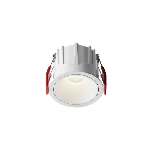 Светильник точечный LED Alfa LED DL043-01-10W4K-RD-W-1 Maytoni белый на 1 лампу, основание белое в стиле современный хай-тек круглый