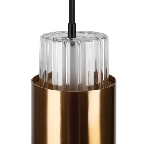 Светильник подвесной Botello FR4002PL-01G Freya прозрачный 1 лампа, основание золотое в стиле модерн  фото 3