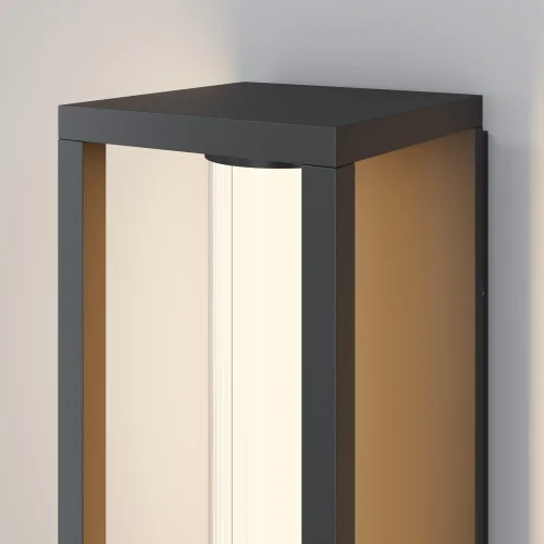 Настенный светильник уличный LED Expo O480WL-L12B3K Maytoni уличный IP чёрный на 1 лампу, плафон белый в стиле современный хай-тек LED фото 7