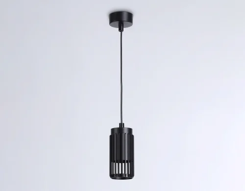 Светильник подвесной TN51695 Ambrella light чёрный 1 лампа, основание чёрное в стиле хай-тек современный  фото 2