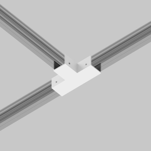 Коннектор T-образный для профиля Exility IP O-TR001-TC-W Maytoni белый в стиле хай-тек современный для светильников серии Exility IP exility ip уличная фото 3
