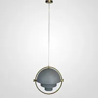 Светильник подвесной Weisdorff 123429-22 ImperiumLoft серый 1 лампа, основание латунь в стиле современный арт-деко лофт 