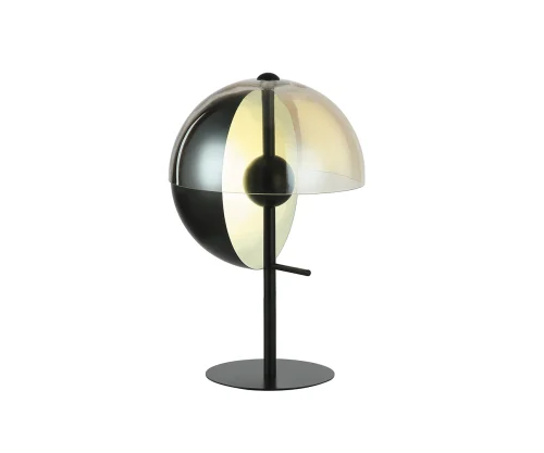 Настольная лампа LED Локси 07707-T,19(03) Kink Light янтарная чёрная на 1 лампу, основание чёрное металл в стиле лофт 