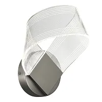 Бра LED Fairy SL6235.101.04 ST-Luce прозрачный на 1 лампу, основание никель в стиле современный флористика 