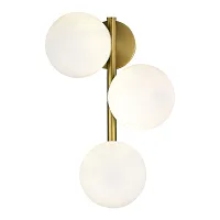 Бра Fratta SLE1191-201-03 Evoluce белый 3 лампы, основание золотое в стиле модерн молекула