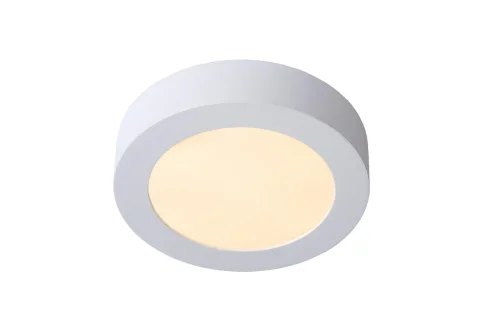 Светильник потолочный LED Brice-Led 28116/18/31 Lucide белый на 1 лампу, основание белое в стиле современный 