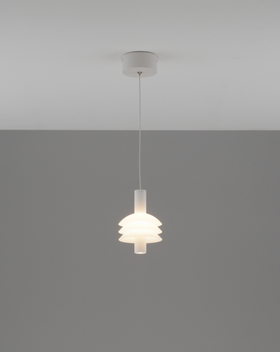 Светильник подвесной LED Sylv V11387-PL Moderli белый на 1 лампу, основание белое в стиле современный 