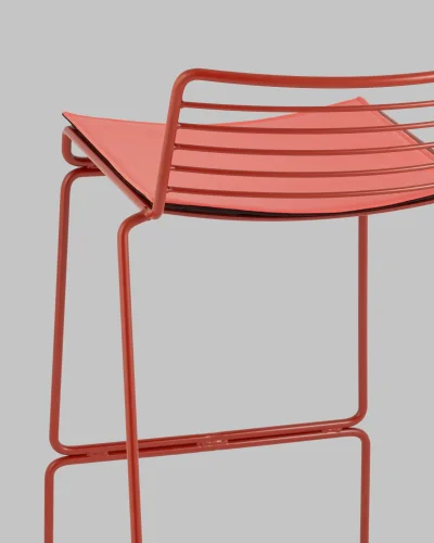 Стул полубарный Danny, бордовый, с подушкой УТ000038990 Stool Group, /, ножки//, размеры - *800***380*470 фото 7