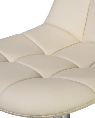 Офисное кресло набор 2 шт. SET-2 9800-LM MONTY, цвет кремовый Dobrin, /экокожа, ножки/металл/хром, размеры - 820*930***620*620 фото 10