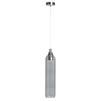 Светильник подвесной Кьянти 720012301 DeMarkt серый 1 лампа, основание никель в стиле современный 