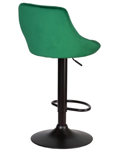 Стул барный набор 2 шт. SET-2 5007_BlackBase-LM LOGAN BLACK, зеленый велюр (MJ9-88), цвет основания черный Dobrin, /велюр, ножки/металл/чёрный, размеры - 840*1060***455*480 фото 6