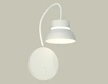 Бра с выключателем XB9595100 Ambrella light белый 1 лампа, основание белое в стиле модерн хай-тек гибкая ножка для чтения