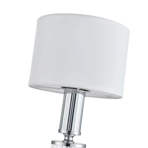 Настольная лампа Laciness 2607-1T Favourite белая 1 лампа, основание хром стекло металл в стиле современный  фото 4