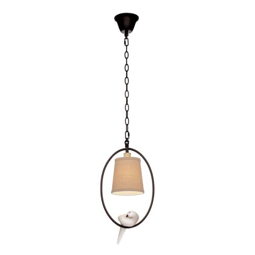 Светильник подвесной LOFT1029A-1 LOFT IT бежевый 1 лампа, основание коричневое в стиле лофт птички птички