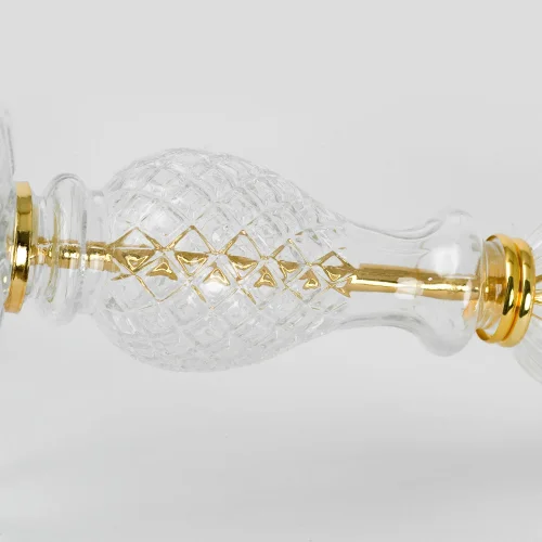 Светильник подвесной Hesperia LSP-8836 Lussole прозрачный 1 лампа, основание золотое в стиле современный  фото 5