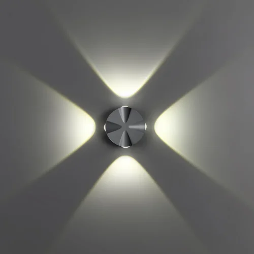Настенный светильник LED Calle 358939 Novotech уличный IP54 чёрный серый 4 лампы, плафон чёрный серый в стиле современный хай-тек LED фото 4