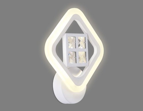 Бра LED Ice FA284 Ambrella light белый на 1 лампа, основание белое в стиле хай-тек современный квадраты фото 4