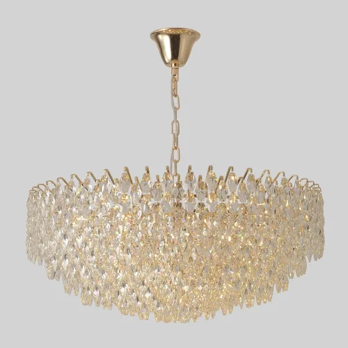 Люстра подвесная HEDONIST SP24 Crystal Lux золотая на 24 лампы, основание золотое в стиле классический Люстра подвесная HEDONIST SP24 Crystal Lux золотая на 24 лампы, основание золотое в стиле классический