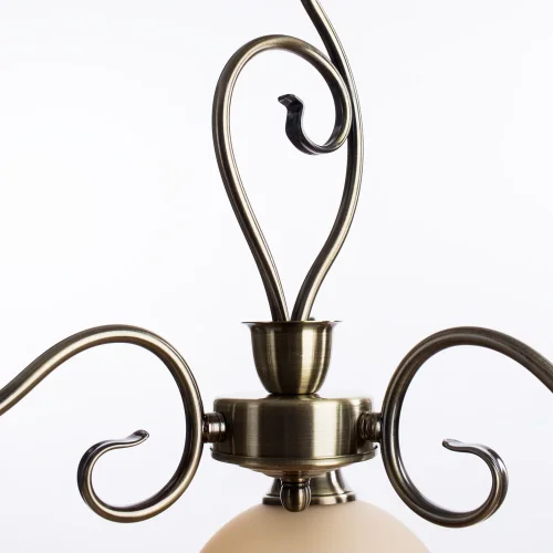 Люстра подвесная Safari A6905LM-3AB Arte Lamp бежевая на 3 лампы, основание античное бронза в стиле классический кантри  фото 3