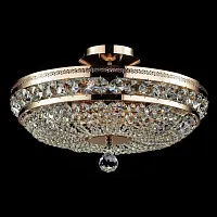 Люстра хрустальная Ottilia DIA700-CL-06-G Maytoni прозрачная на 6 ламп, основание золотое в стиле классический 