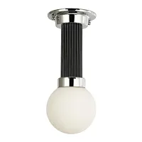 Светильник потолочный Sphere 2955-1P Favourite белый 1 лампа, основание хром в стиле современный шар