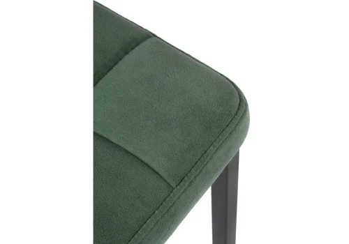 Барный стул Лофт катания изумруд / черный матовый 459857 Woodville, зелёный/велюр, ножки/металл/чёрный, размеры - ****350*350 фото 6
