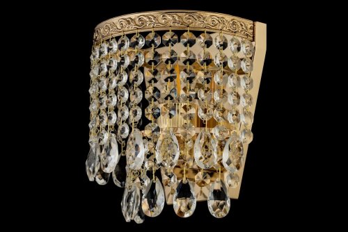 Бра Castellana E 2.10.608 G Arti Lampadari прозрачный на 1 лампу, основание золотое в стиле классический фото 2 Бра Castellana E 2.10.608 G Arti Lampadari прозрачный на 1 лампу, основание золотое в стиле классический фото 2