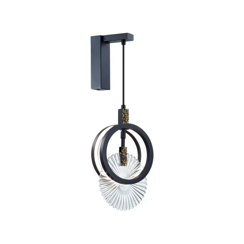 Бра LED Mercury 5421/17WL Odeon Light прозрачный на 1 лампу, основание чёрное в стиле современный хай-тек фото 4