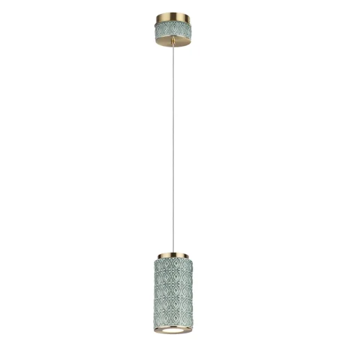 Светильник подвесной Lulu 5452/5L Odeon Light зелёный на 1 лампу, основание античное бронза латунь в стиле современный скандинавский фото 3 Светильник подвесной Lulu 5452/5L Odeon Light зелёный на 1 лампу, основание античное бронза латунь в стиле современный скандинавский фото 3