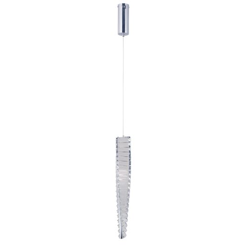 Светильник подвесной LED Гослар 498017001 MW-Light прозрачный 1 лампа, основание хром в стиле классический 