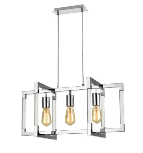 Светильник подвесной Palermo VL5023P03 Vele Luce хром без плафона на 3 лампы, основание хром в стиле современный фото 3
