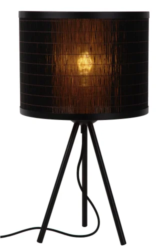 Настольная лампа Tagalog 21529/26/30 Lucide чёрная 1 лампа, основание чёрное металл в стиле скандинавский  фото 2