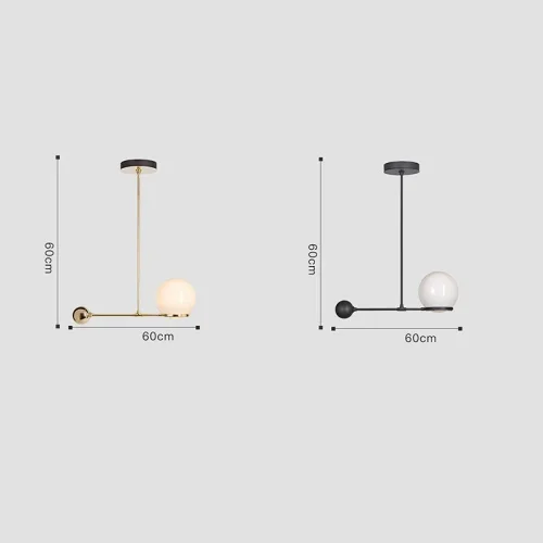 Люстра подвесная BALANCE 140546-26 ImperiumLoft белая на 1 лампу, основание золотое в стиле современный фото 7