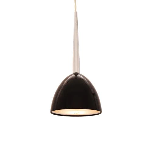 Светильник подвесной Bora LDP 9179-1 BK Lumina Deco серебряный чёрный 1 лампа, основание чёрное в стиле современный 
