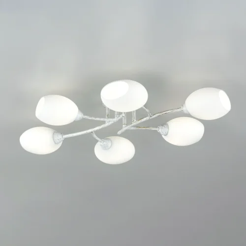 Люстра потолочная Флорида CL148160 Citilux белая на 6 ламп, основание белое в стиле современный  фото 6