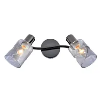 Бра Twist 1133/2 Black Escada серый чёрный 2 лампы, основание хром в стиле современный 