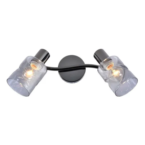 Бра Twist 1133/2 Black Escada серый чёрный на 2 лампы, основание хром в стиле современный 